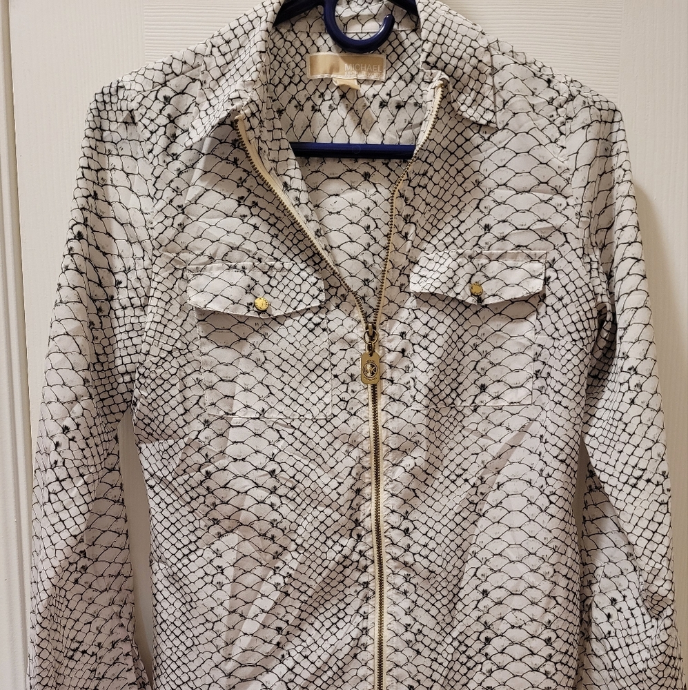 Michael Kors Snakeskin Print Shirt XS